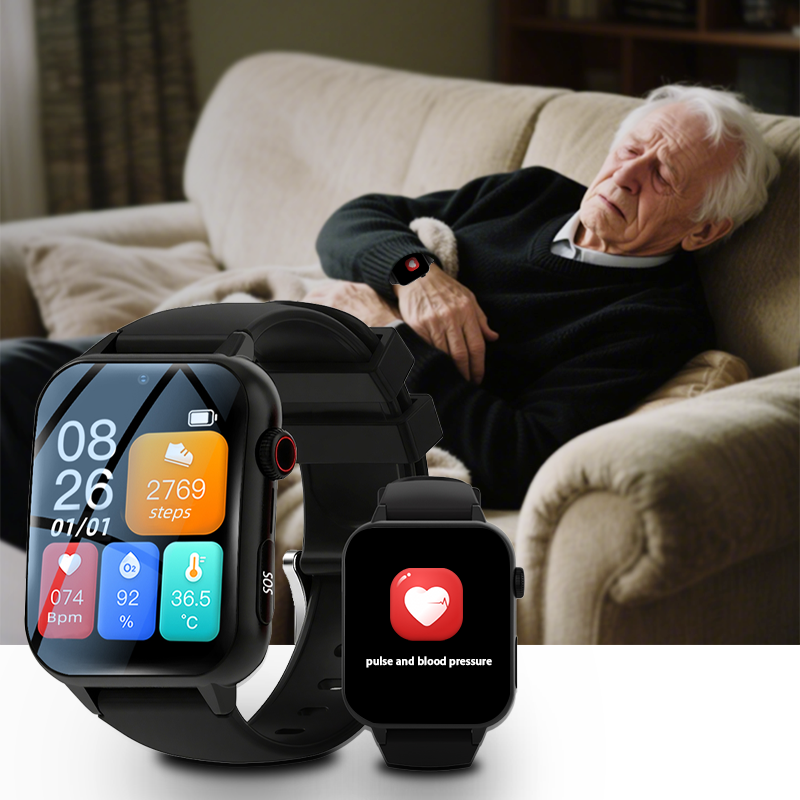 4G Elderly Emergency Smart Bracelet Autism Patients Alzheimer's Dementia Patients Fall Alarm GPS SOS Smart Watch Server Monitor